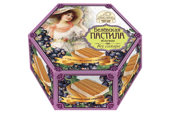 Fluffy Sugar-Free Belyevskaya Pastila w/ Black Currant Pieces